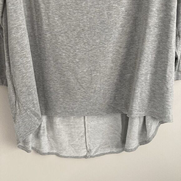 Bryn Walker Dimitri Tunic Top Womens Medium Gray Stretch Long Sleeve Boat Neck - Picture 5 of 10